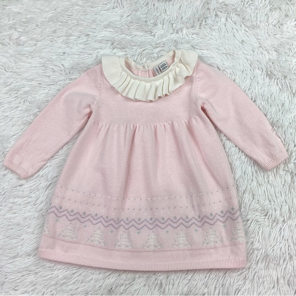 Janie and Jack Other - Janie and Jack size 6-12 month long sleeve collared sweater dress fair isle